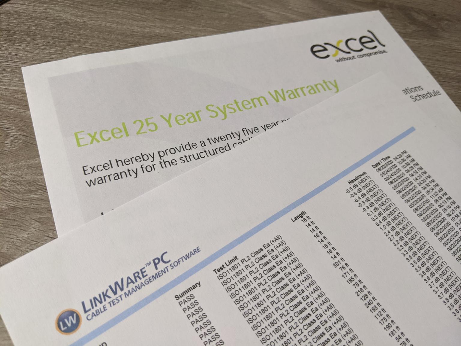 Does your data cabling installer offer a 25-year warranty?